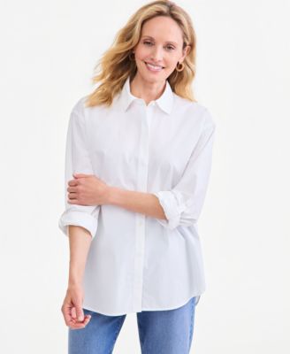 Women's Roll-Tab Button-Front Shirt