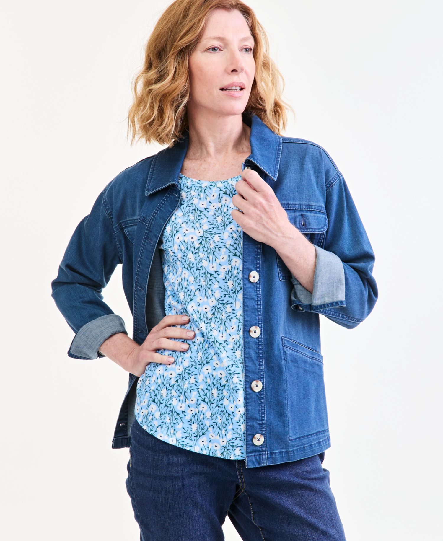 Petite Printed Short-Sleeve Crewneck Tee