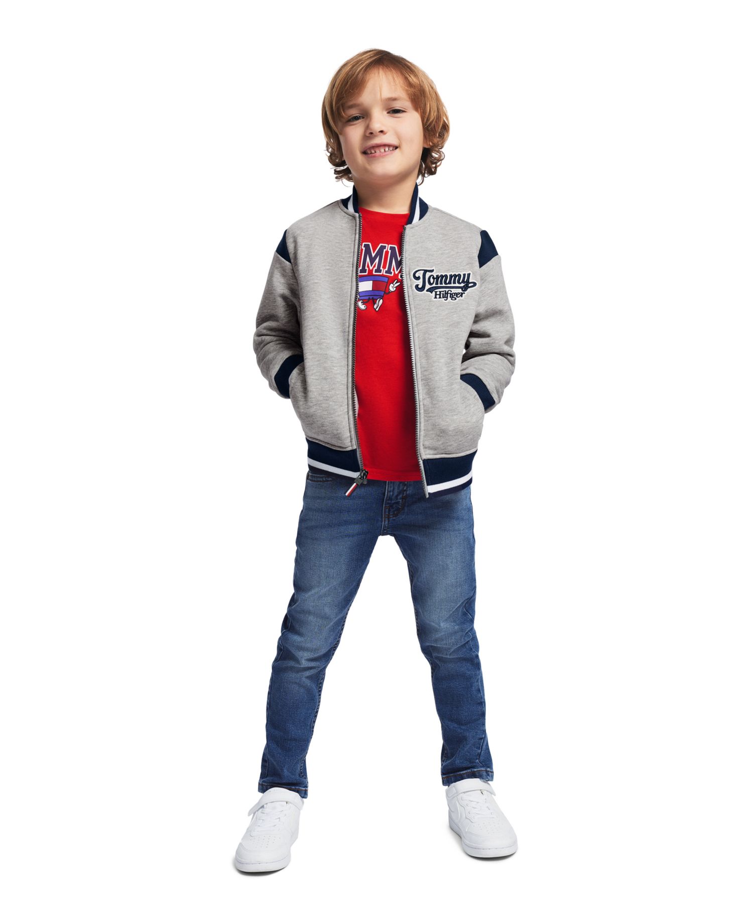 Boys' 2T-7 Varsity Freshman Zip-Front Jacket