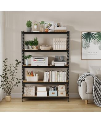 Heavy Duty 5-Tier Garage Storage Rack – Adjustable Metal Utility Shelving Unit – 3850 lbs Total Load – for Basement, Kitchen, Pantry, Laundry