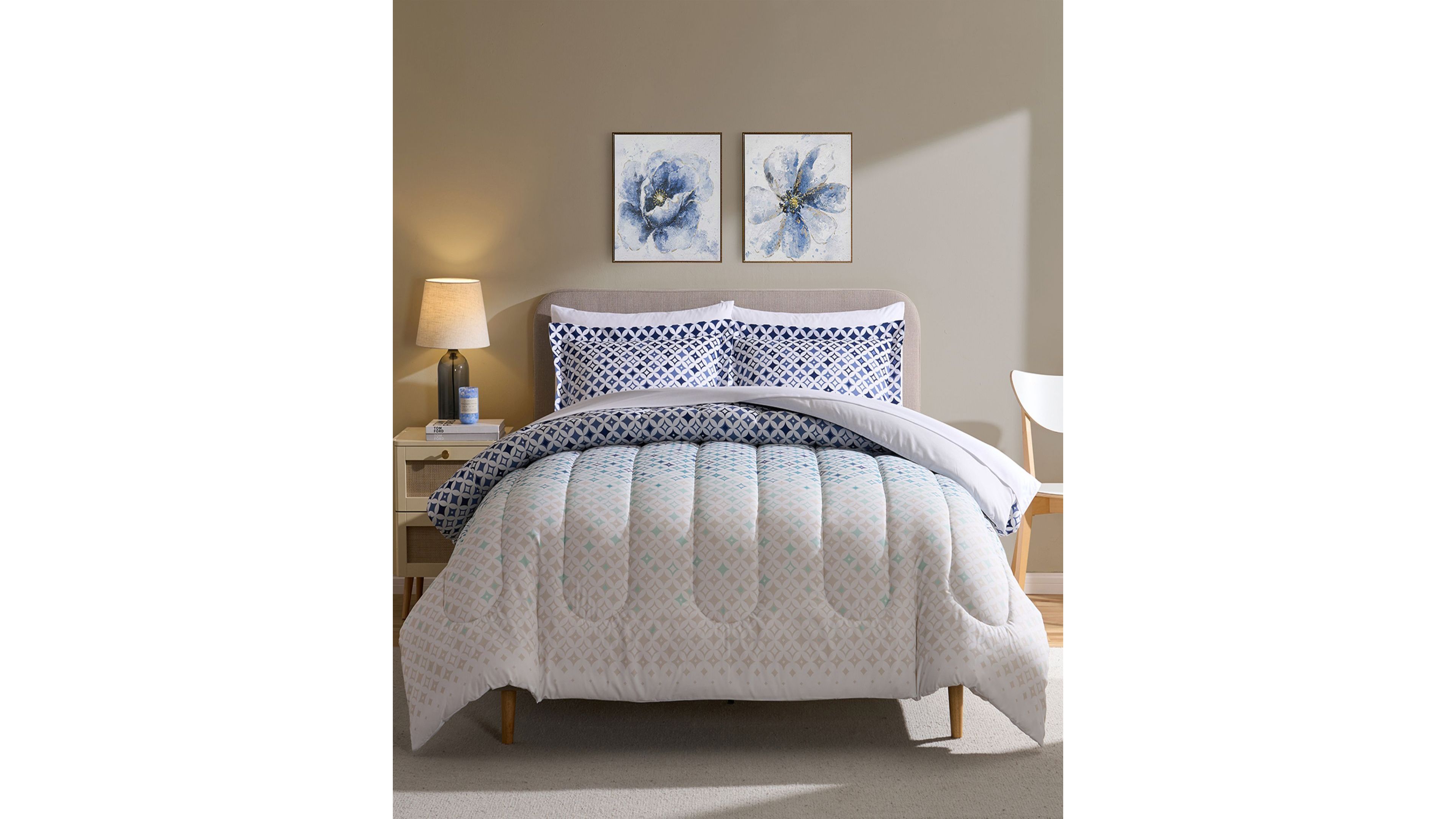 Sweet Home Collection Genova Down Alternative 5-Piece Comforter Set, Twin