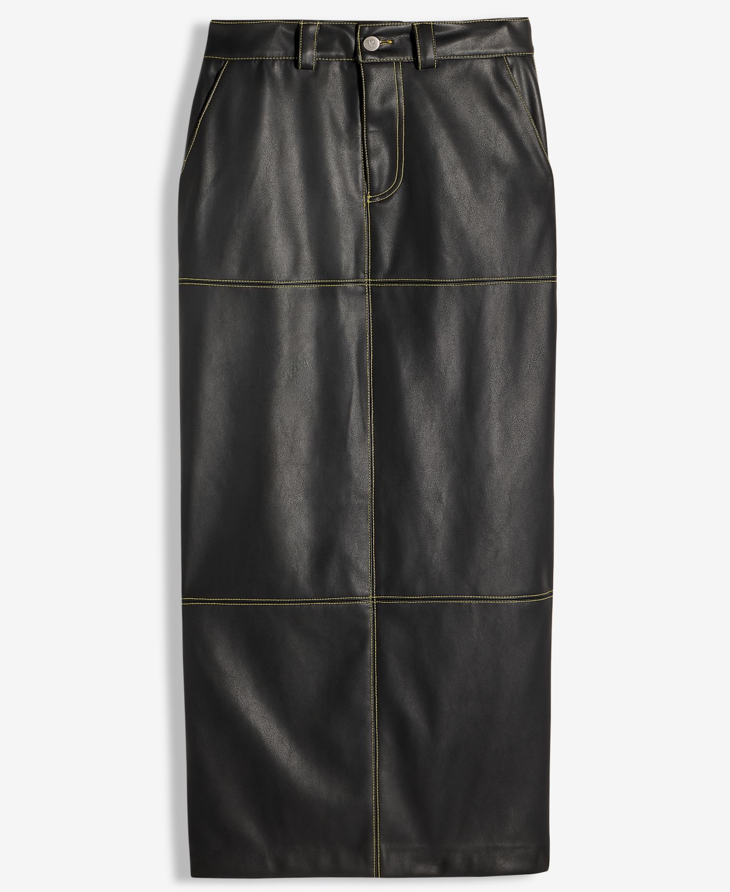 Женская юбка Theophilio | Macy's High-Slit Faux-Leather Maxi — фото 6