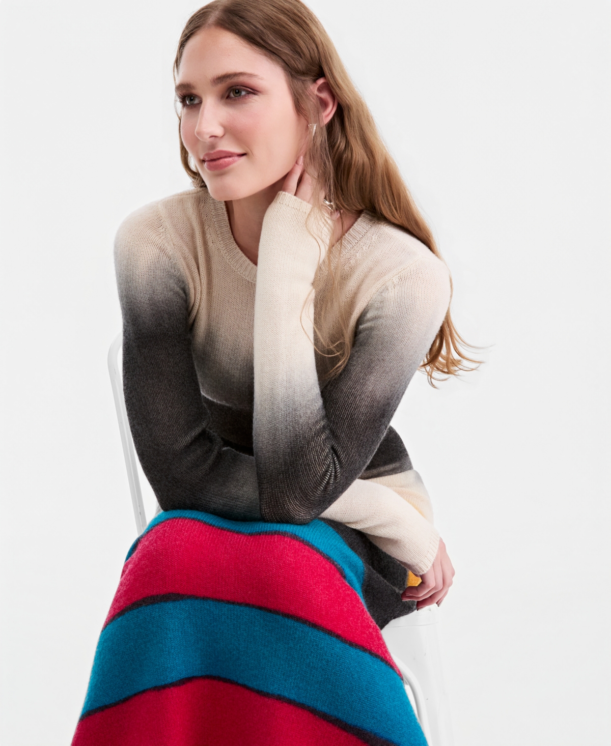 Jonathan Cohen X Macy's Women's Midi Long-Sleeve Crewneck Wool-Blend Sweater Dress, Exclusive