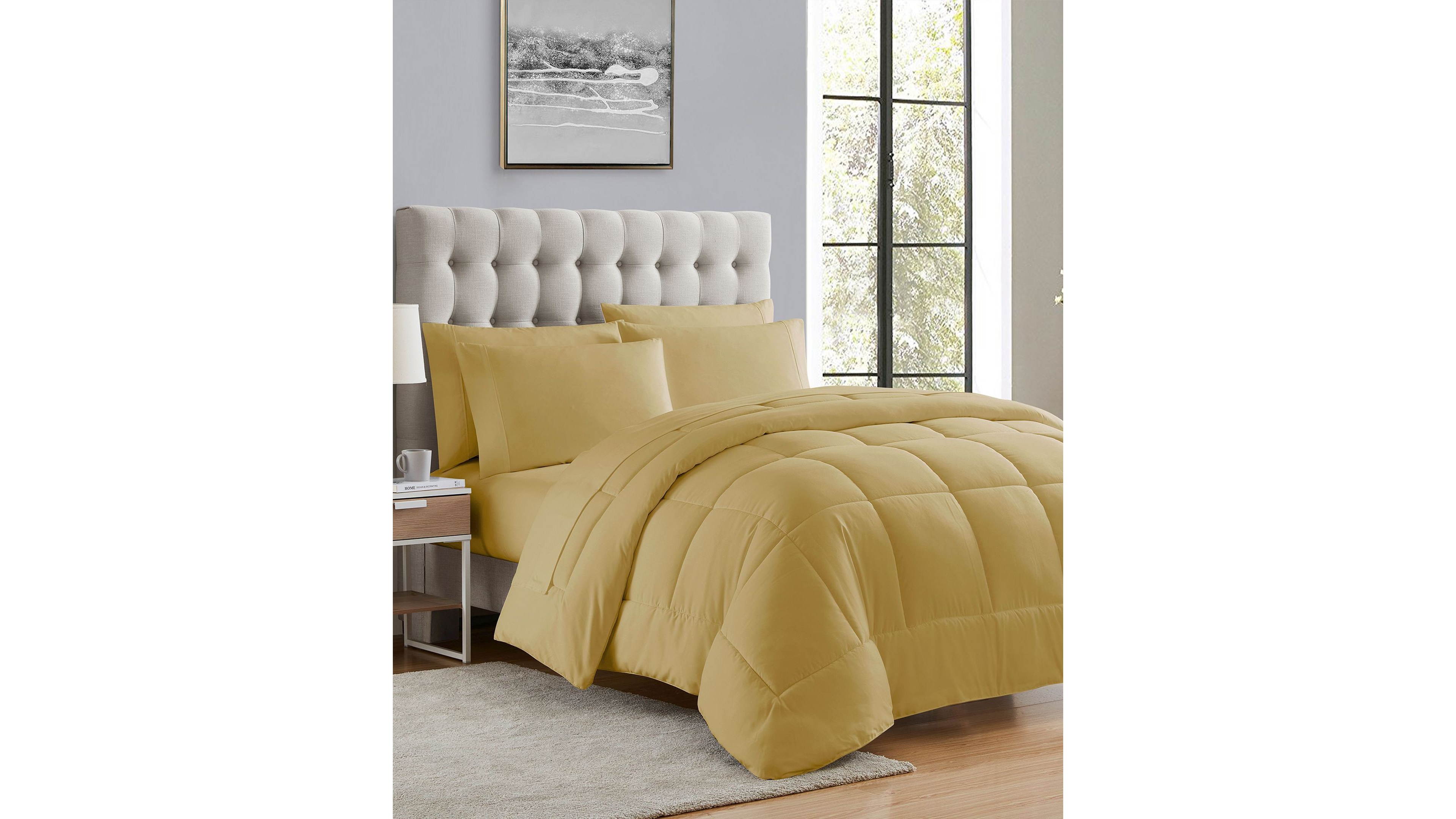 Sweet Home Collection Down Alternative 7-Piece Comforter Set, Twin