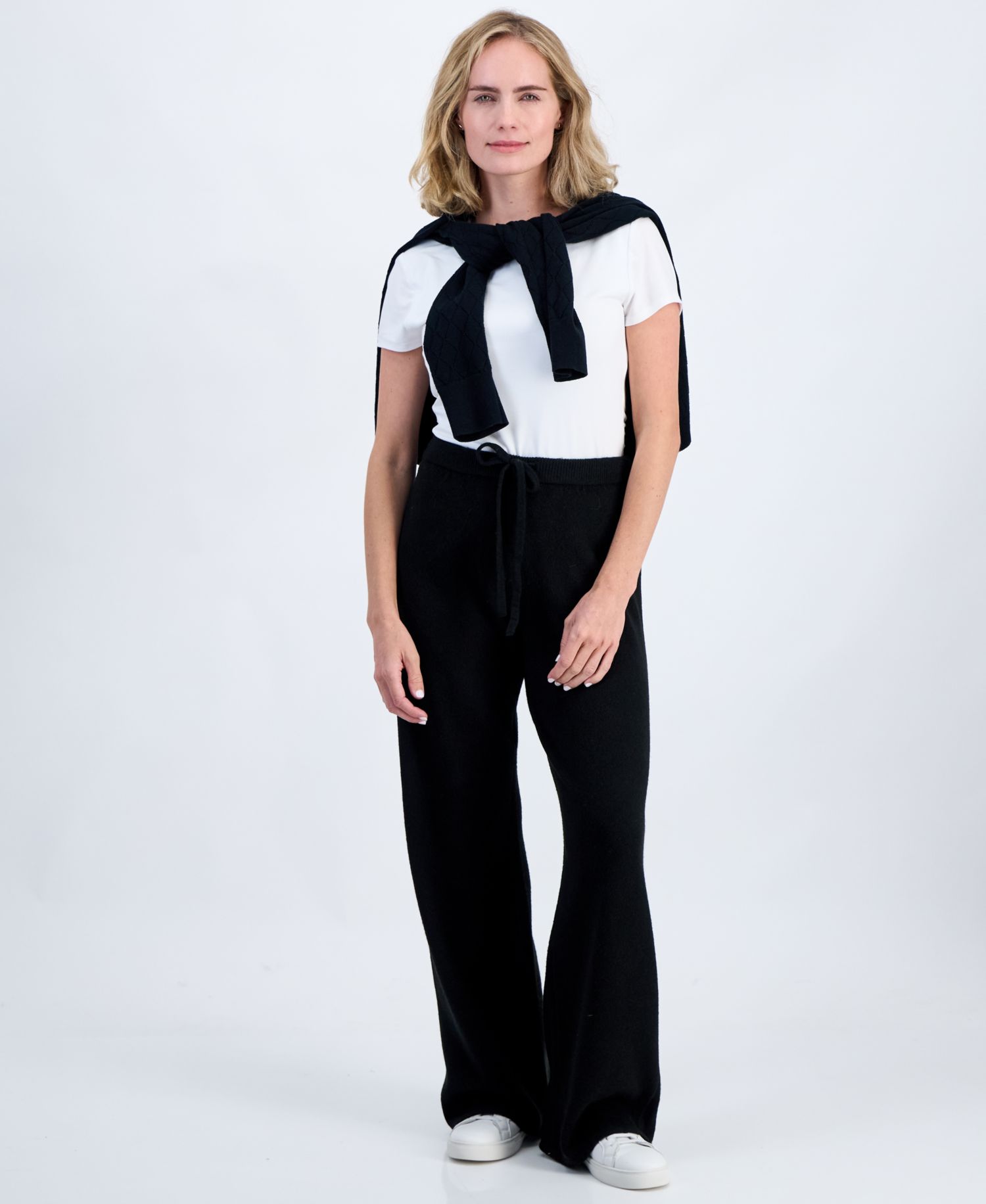 Petite Luxsoft Wide-Leg Pull-On Pants, Macy's Exclusive