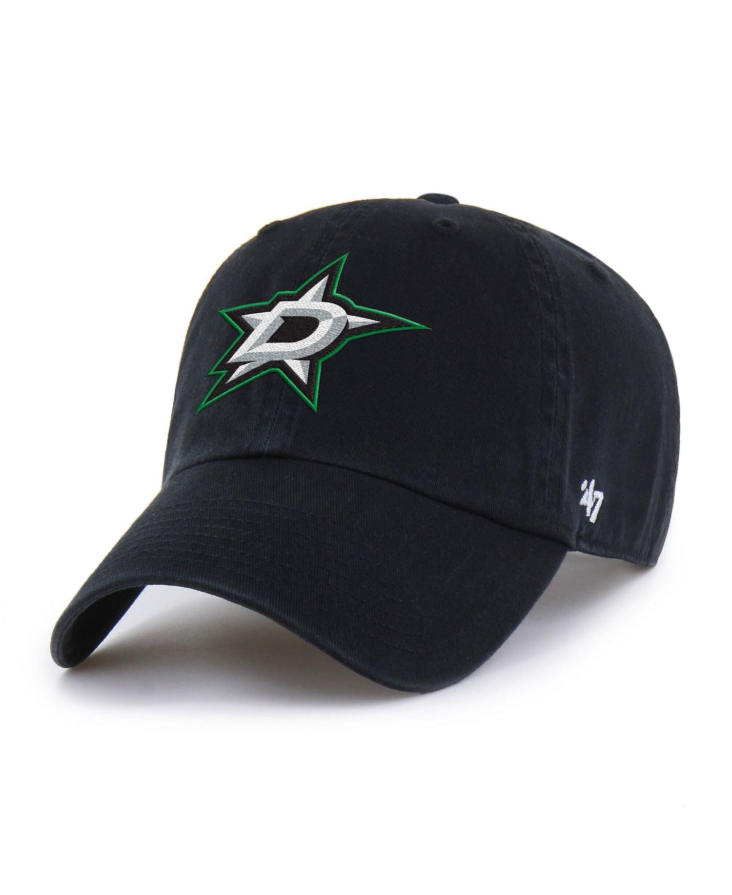 Men's and Women's Black Dallas Stars Heritage Flag Clean Up Adjustable Hat