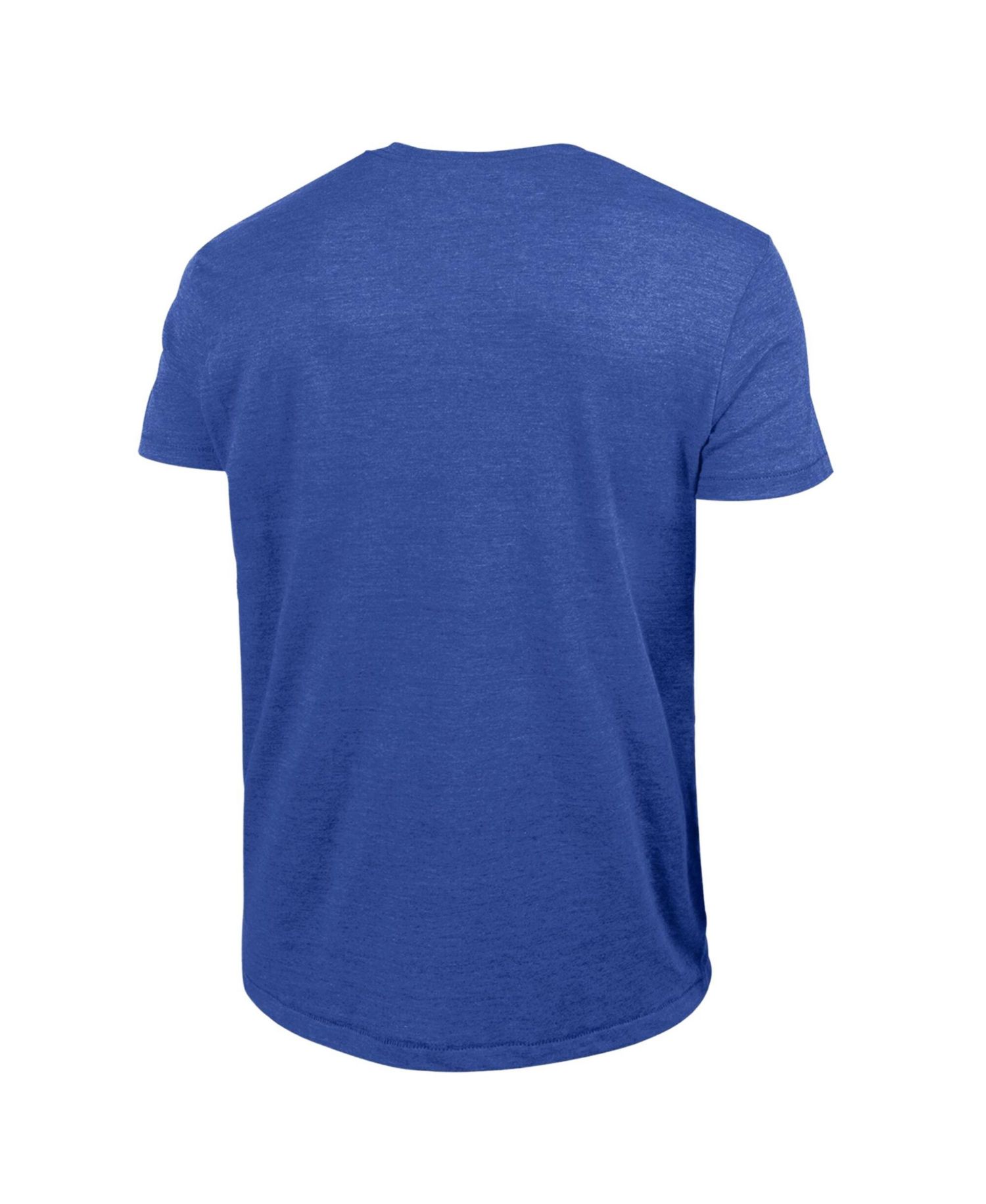 Men's Blue Montreal Expos Cooperstown Logo Tri-Blend T-Shirt