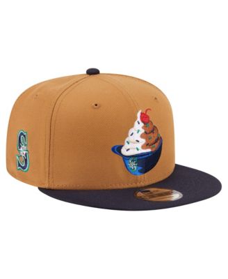 Men's Khaki/Navy Seattle Mariners Ice Cream 9FIFTY Snapback Hat