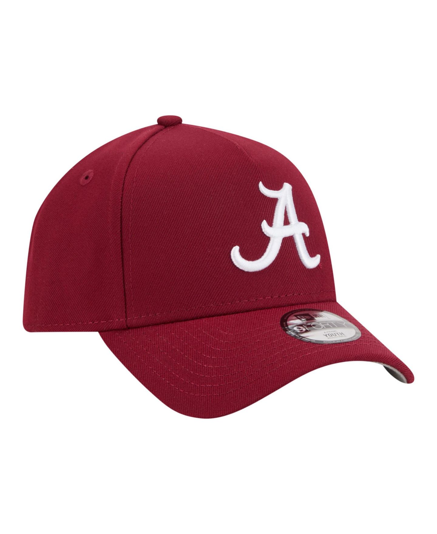 Детская кепка New Era Crimson Alabama Crimson Tide 9FORTY A-Frame Adjustable Hat — фото 4