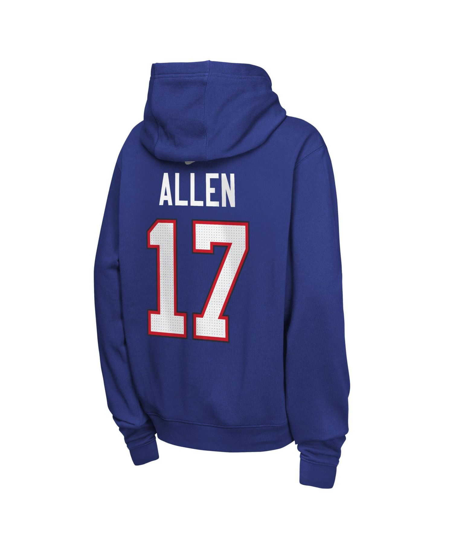 Big Boys and Girls Josh Allen Royal Buffalo Bills Name & Number Club Fleece Hoodie