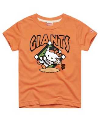 Big Boys and Girls Orange San Francisco Giants Hello Kitty x MLB Tri-Blend T-Shirt