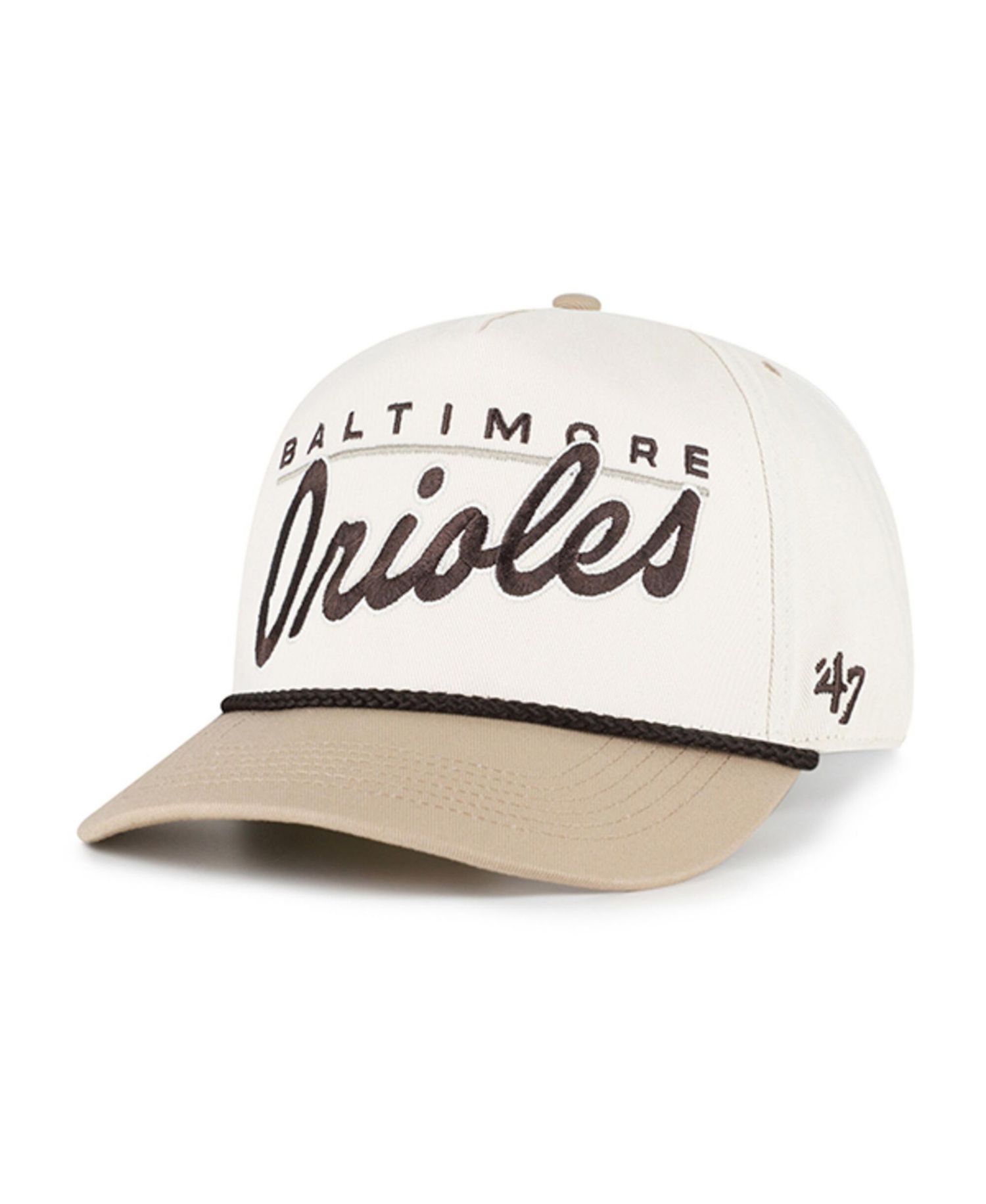 Men's Natural/Tan Baltimore Orioles Neutral Terrain Hitch Rope Adjustable Hat