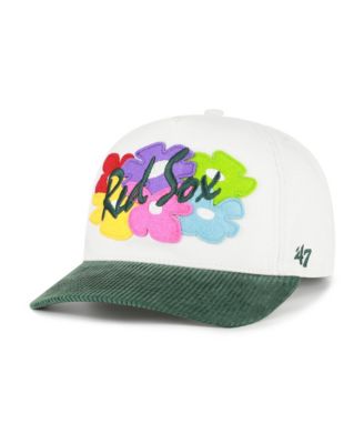 Men's White/Green Boston Red Sox Flora Gallery Hitch Adjustable Hat