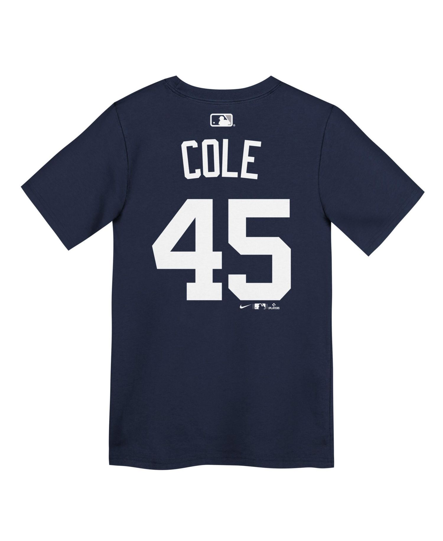 Big Boys and Girls Gerrit Cole Navy New York Yankees Name & Number T-Shirt
