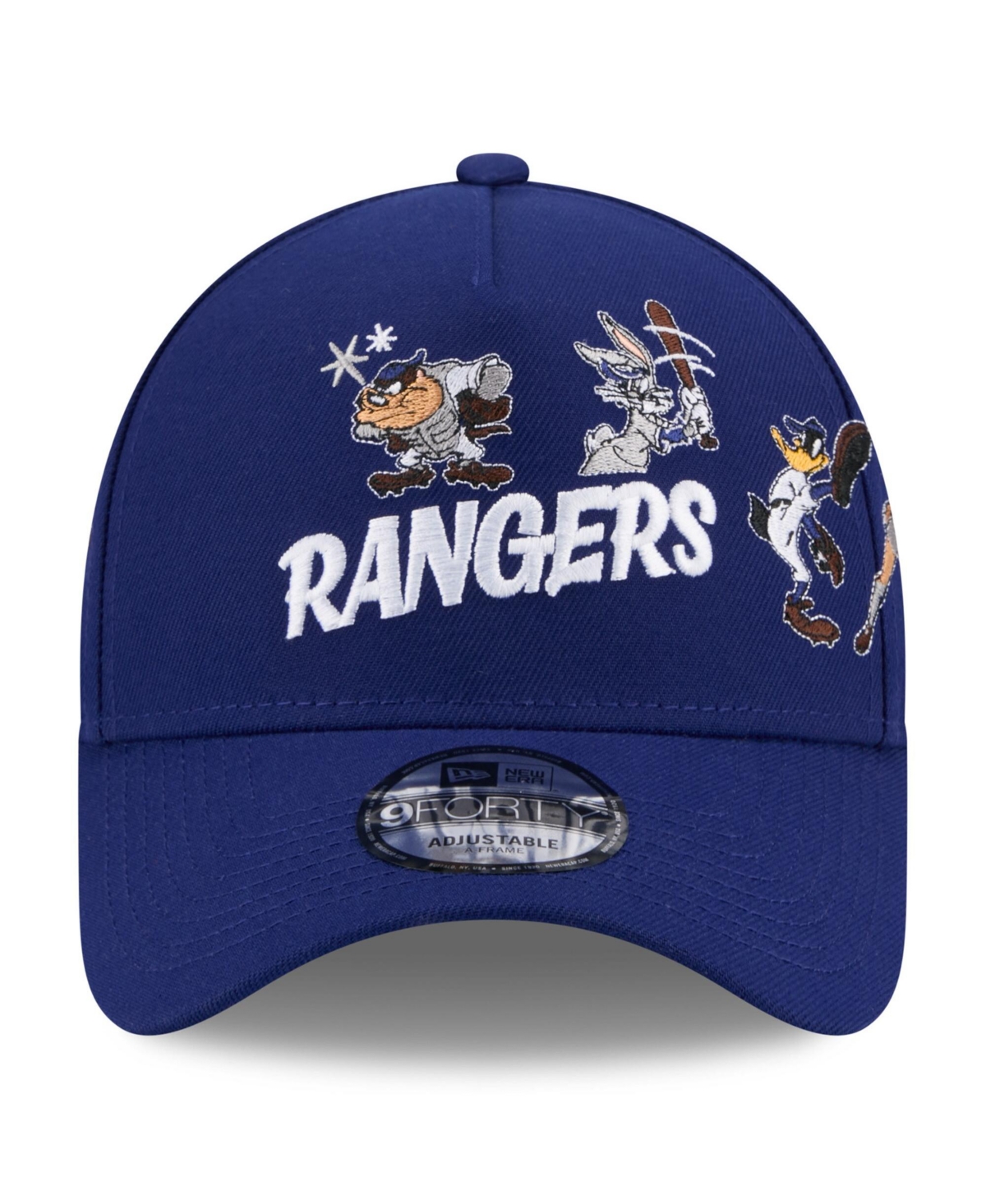 New Era Big Boys and Girls Royal Texas Rangers Looney Tunes A-Frame 9FORTY Adjustable Hat