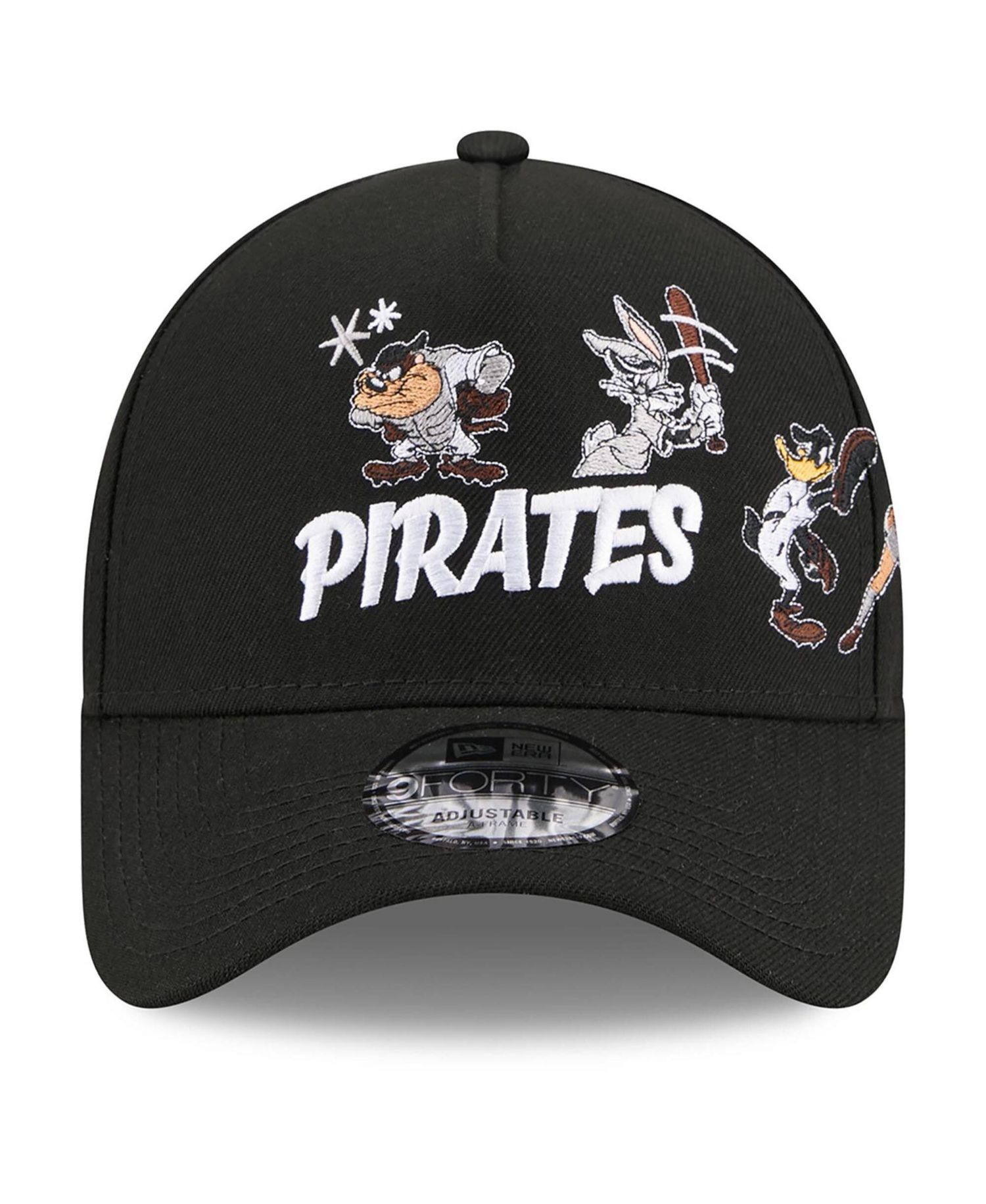 Men's Black Pittsburgh Pirates Looney Tunes A-Frame 9FORTY Adjustable Hat