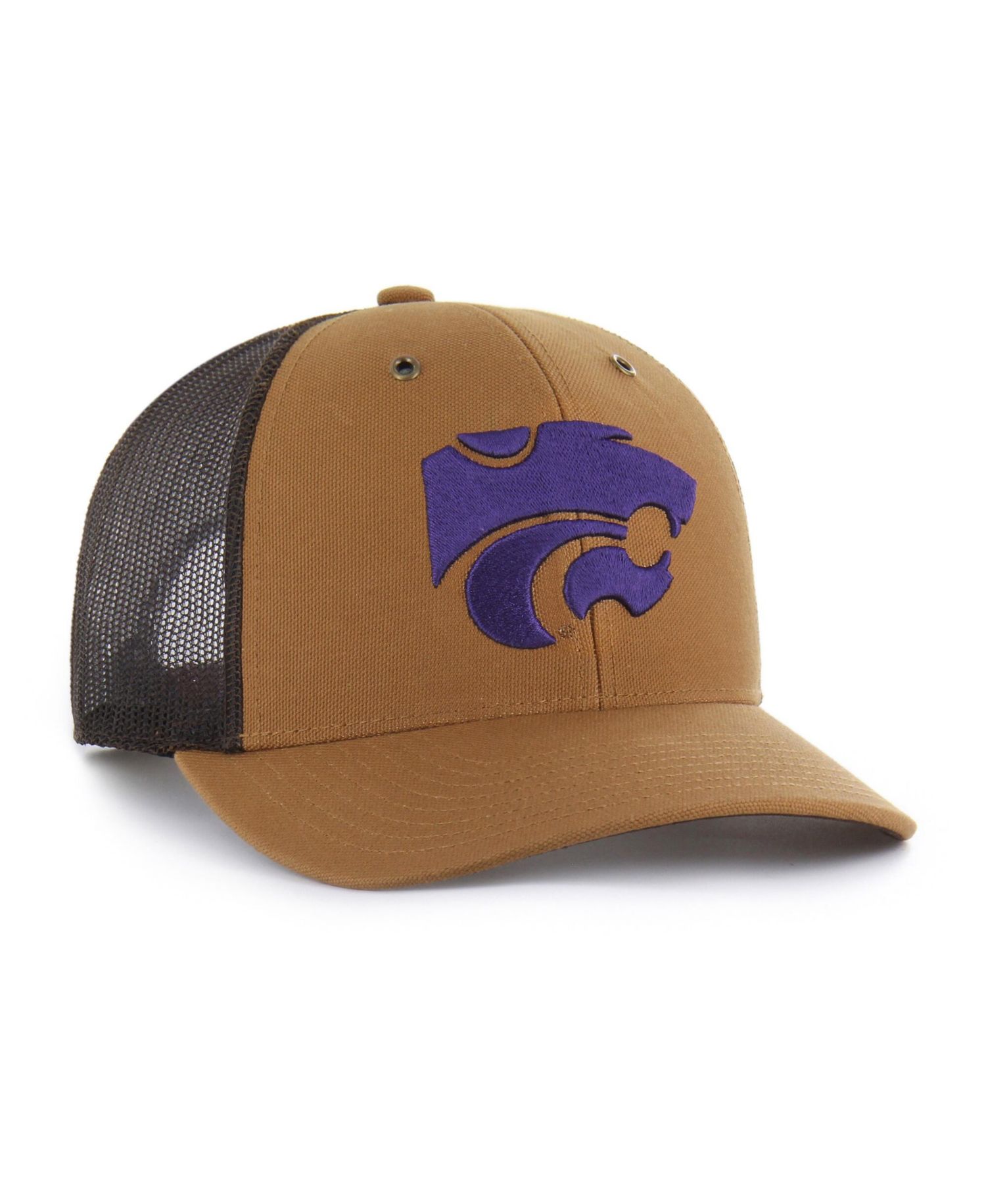 Men's and Women's Carhartt x Brown Kansas State Wildcats Trucker Adjustable Hat