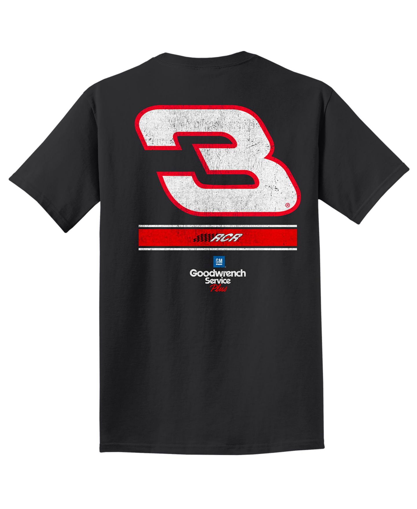Мужская футболка Richard Childress Racing Team Collection Black Richard Childress Racing 3 GM Goodwrench Service Plus — фото 2