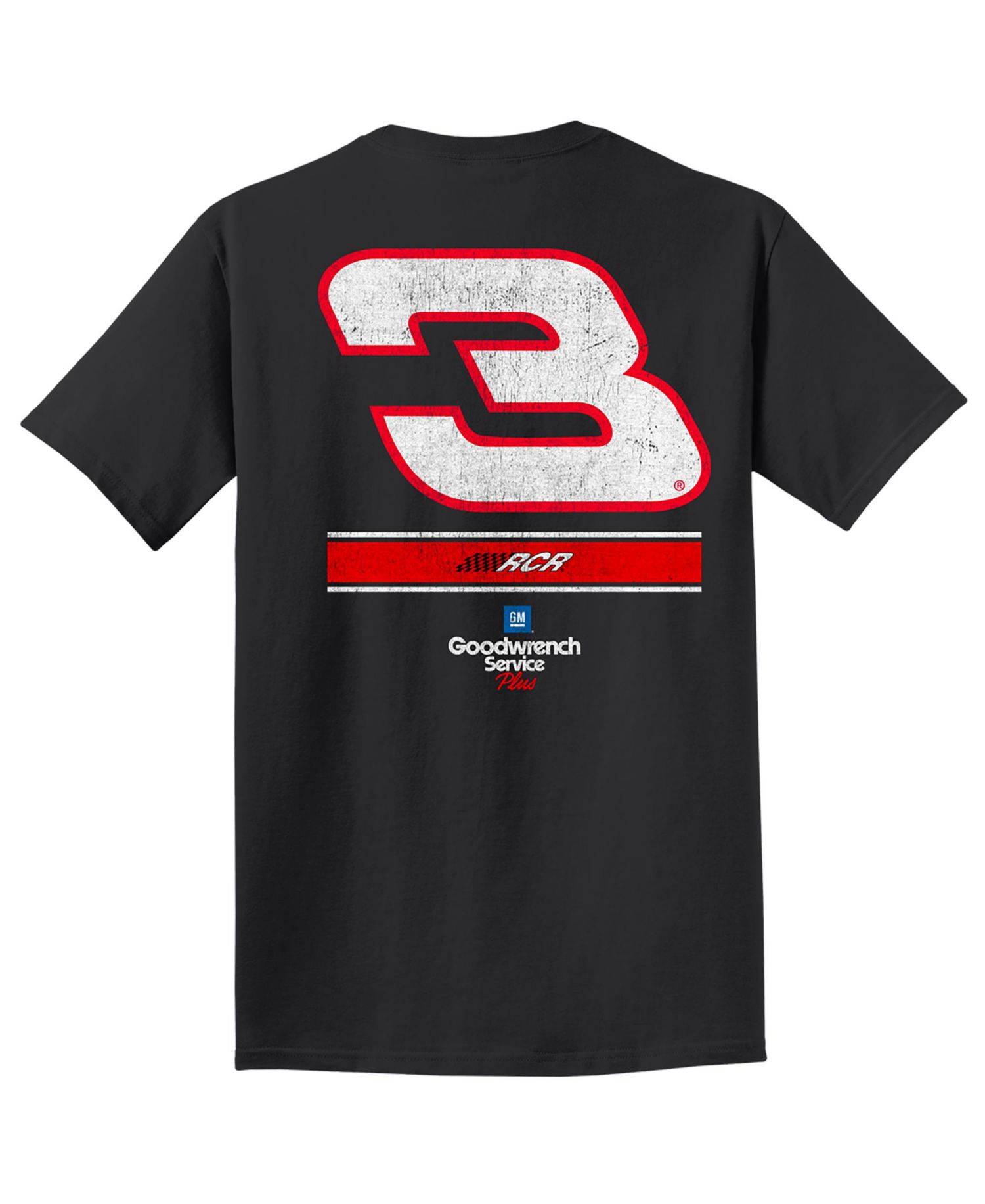 Men's Black Richard Childress Racing 3 GM Goodwrench Service Plus T-Shirt