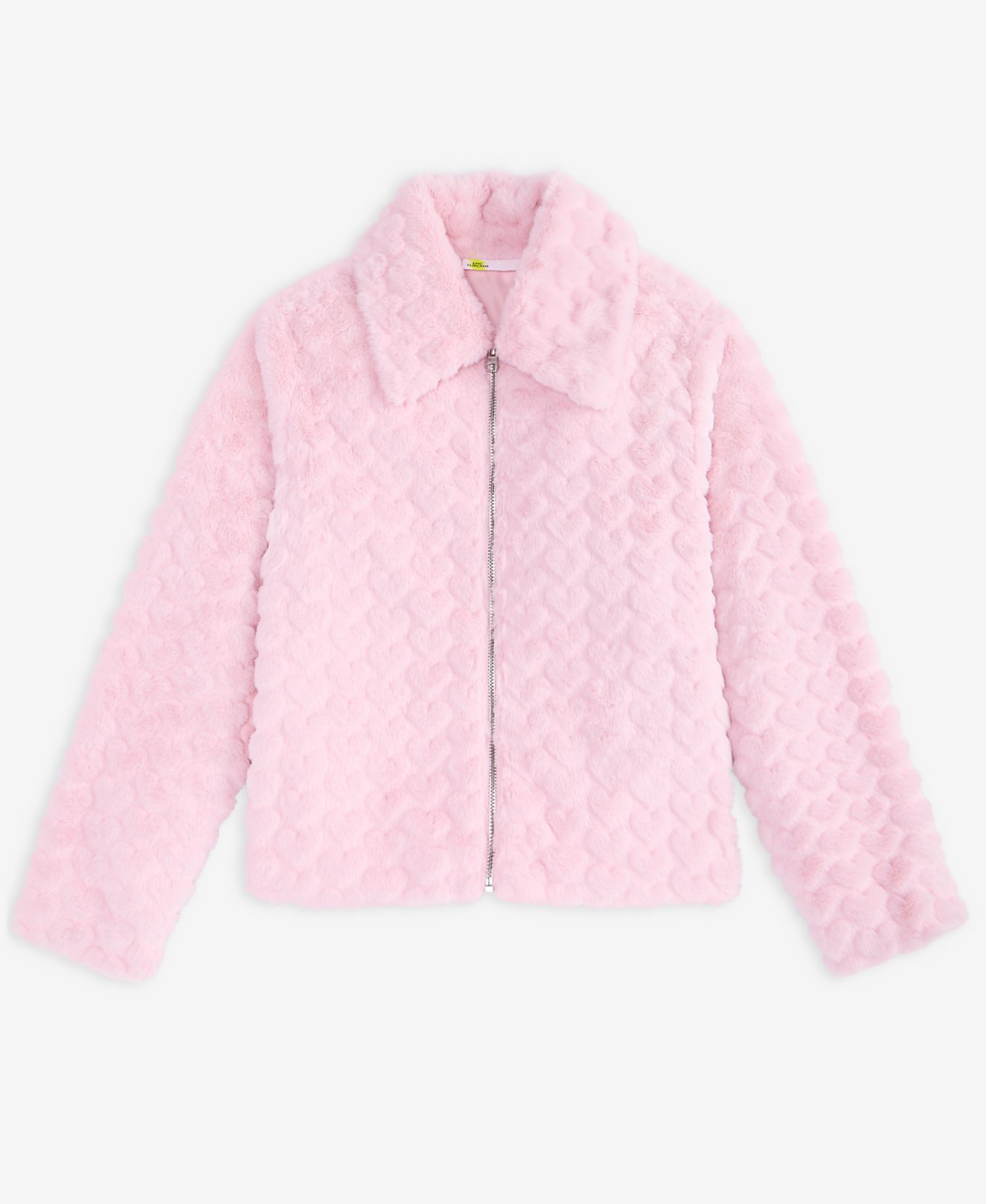 Girls' XS-XL Heart Faux-Fur Jacket