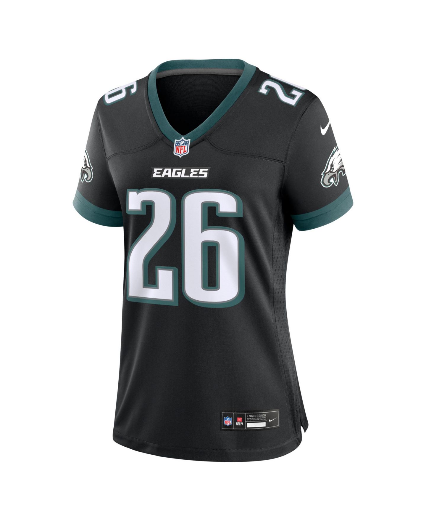 Женский топ Nike Saquon Barkley Black Philadelphia Eagles Alternate Game Jersey — фото 2