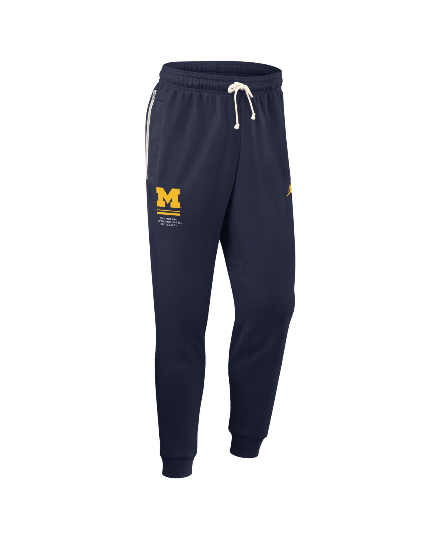 Men's Navy Michigan Wolverines 2026 Sideline Standard Issue Dri-FIT Taper Pants