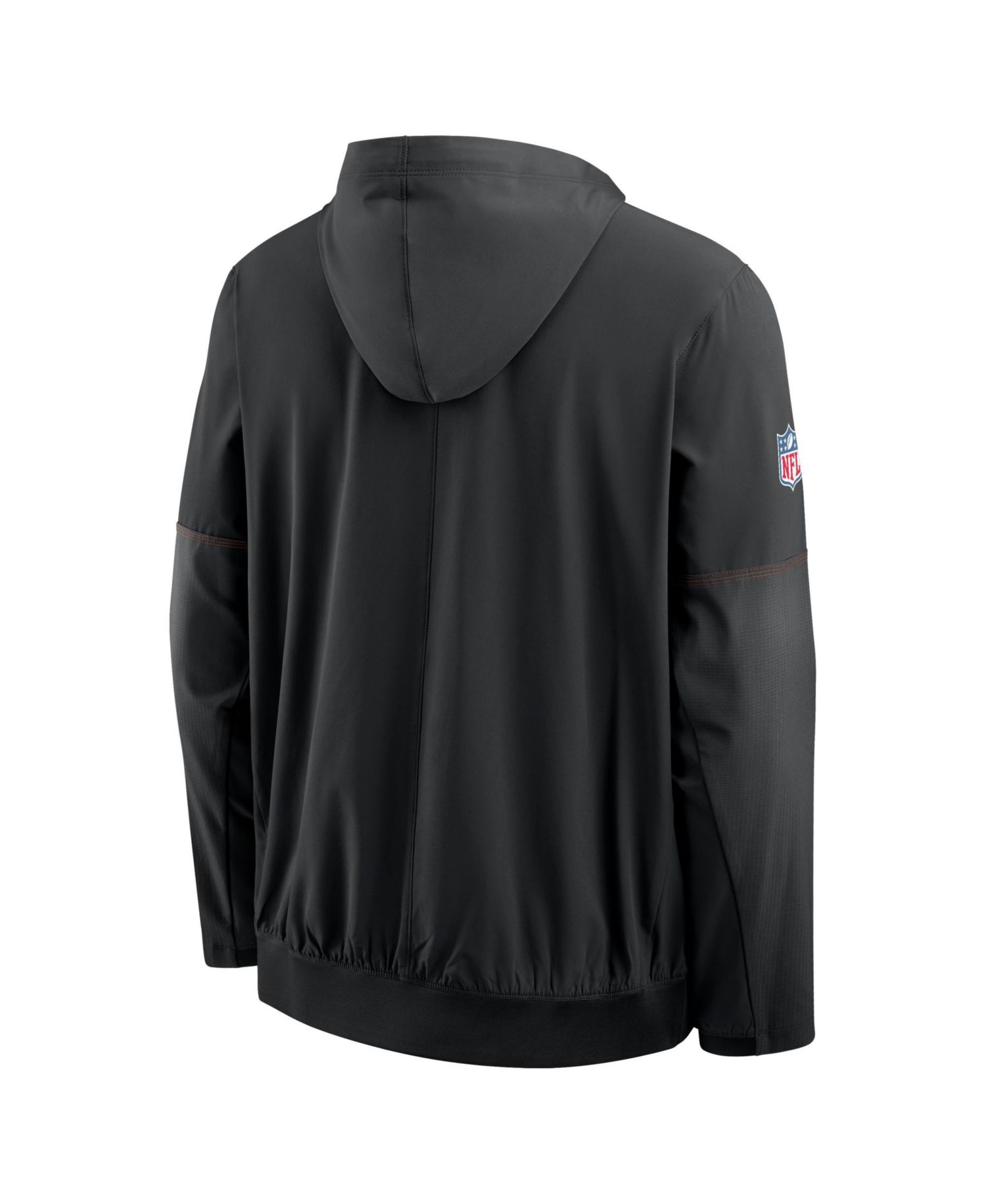 Men's Black Cincinnati Bengals Sideline Anorak Half-Zip Hooded Jacket