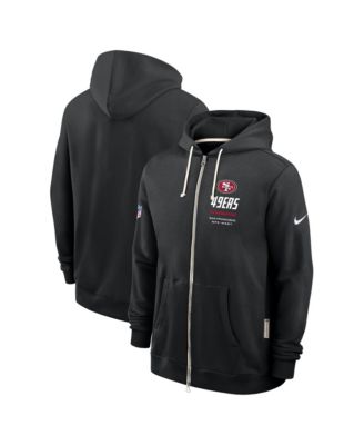 Men's Black San Francisco 49ers Sideline Standard Issue Dri-FIT Full-Zip Hoodie