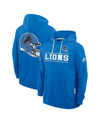 Men's Blue Detroit Lions Alt Sideline Standard Issue Dri-FIT Hoodie