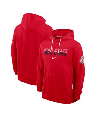 Men's Scarlet Ohio State Buckeyes 2026 Sideline Standard Issue Dri-FIT Hoodie
