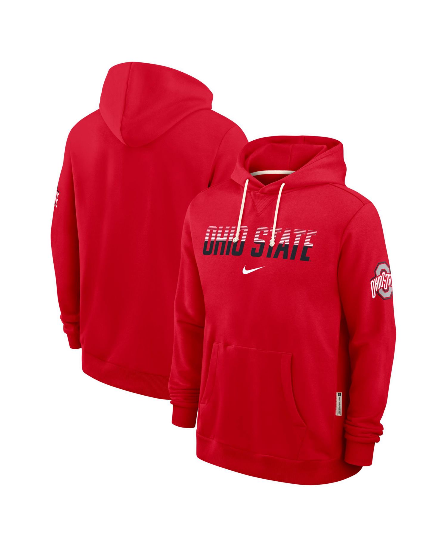 Men's Scarlet Ohio State Buckeyes 2026 Sideline Standard Issue Dri-FIT Hoodie