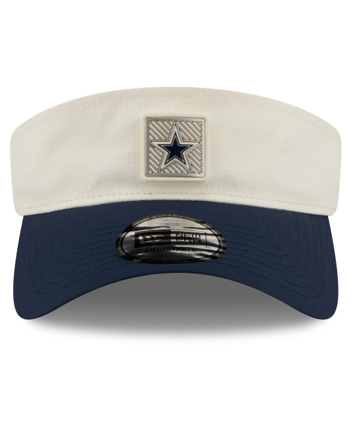 Men's Cream/Navy Dallas Cowboys 2026 NFL Training Camp Adjustable Visor Hat