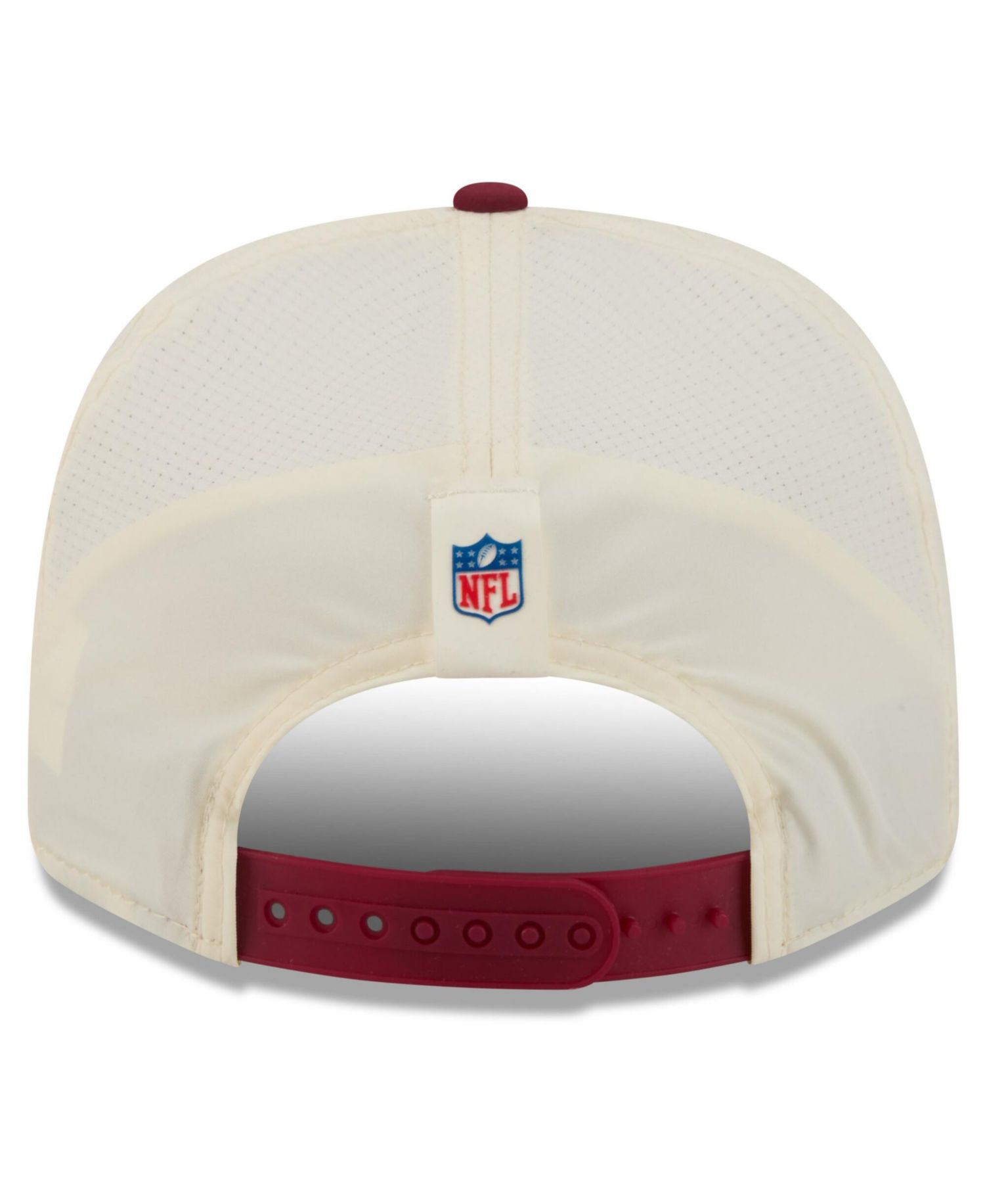Men's Cream/Burgundy Washington Commanders 2026 NFL Training Camp 9SEVENTY Adjustable Hat