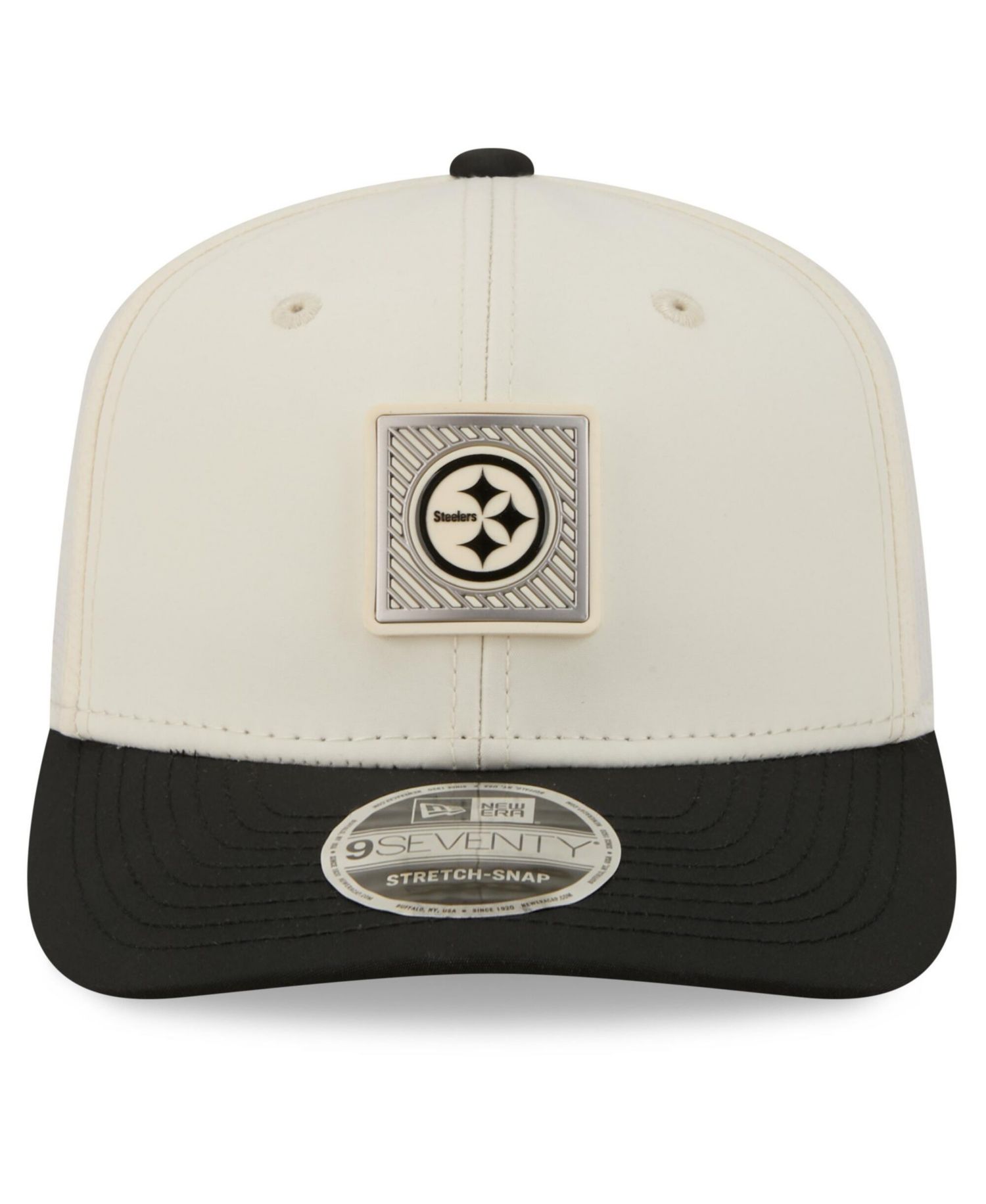 Men's Cream/Black Pittsburgh Steelers 2026 NFL Training Camp 9SEVENTY Adjustable Hat
