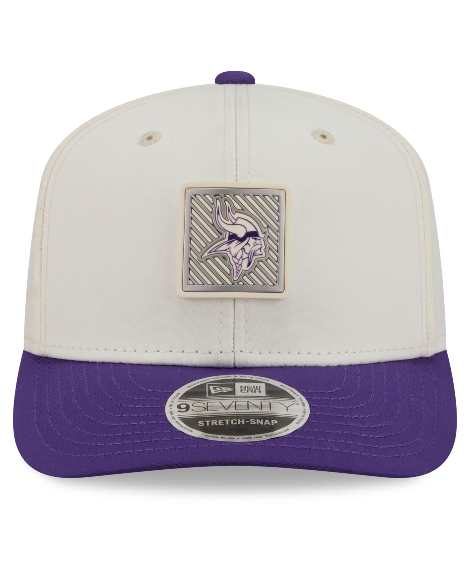 Men's Cream/Purple Minnesota Vikings 2026 NFL Training Camp 9SEVENTY Adjustable Hat