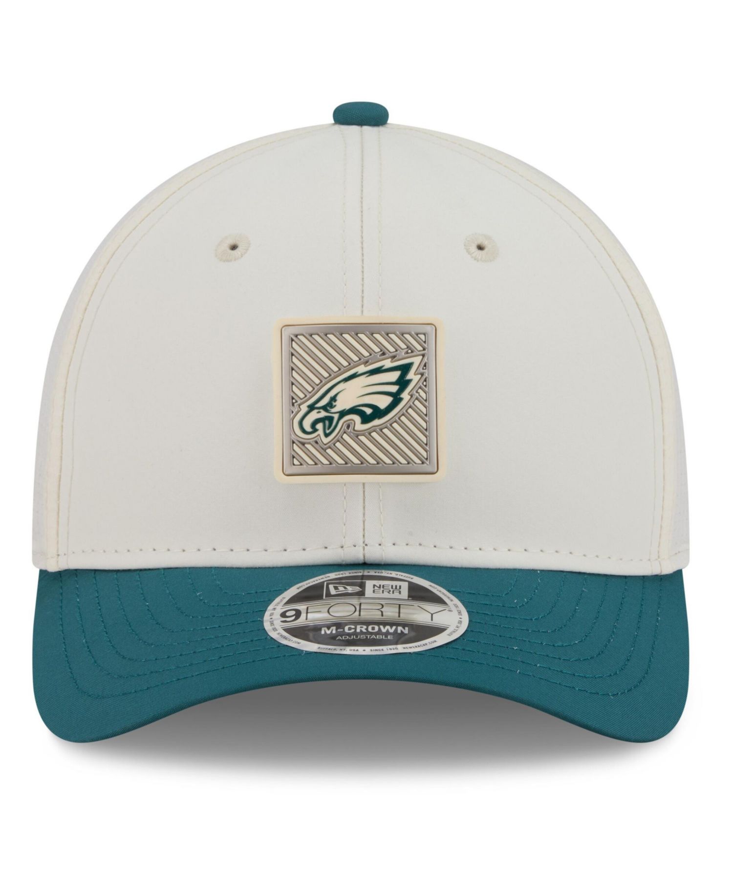 Men's Cream/Midnight Green Philadelphia Eagles 2026 NFL Training Camp 9FORTY Adjustable Hat