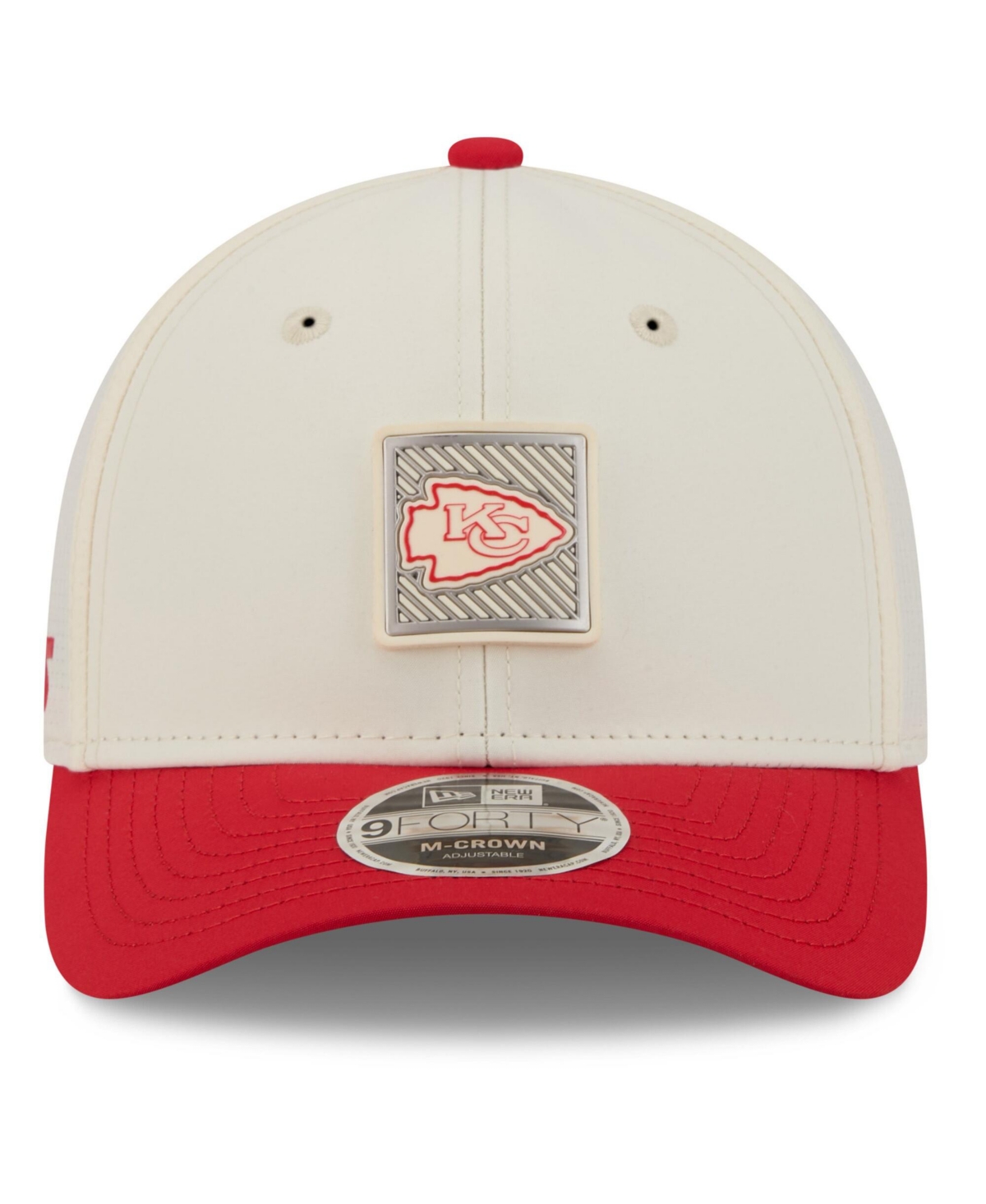New Era Men's Cream/Red Kansas City Chiefs 2026 Nfl Training Camp 9FORTY Adjustable Hat