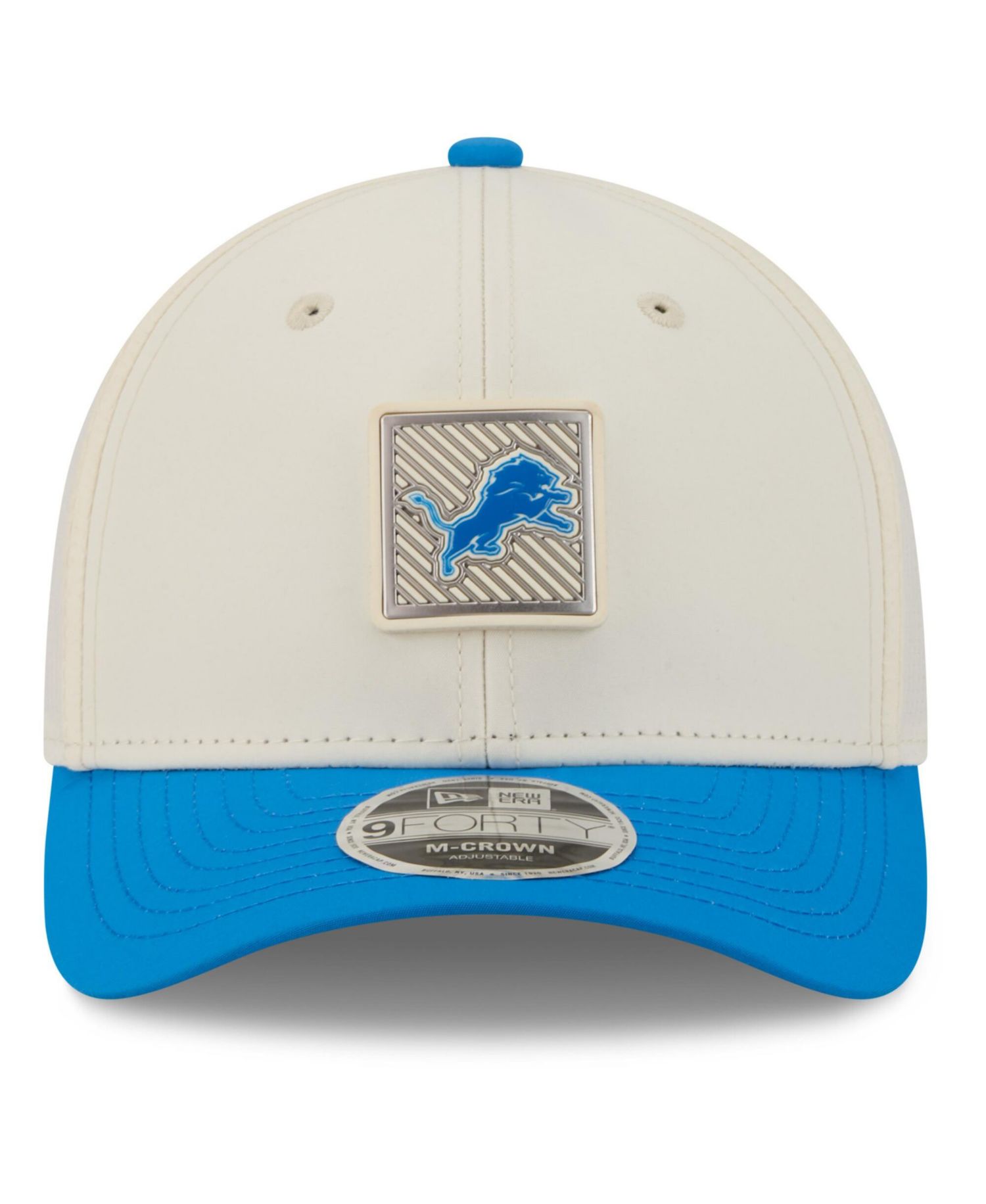 Men's Cream/Blue Detroit Lions 2026 NFL Training Camp 9FORTY Adjustable Hat