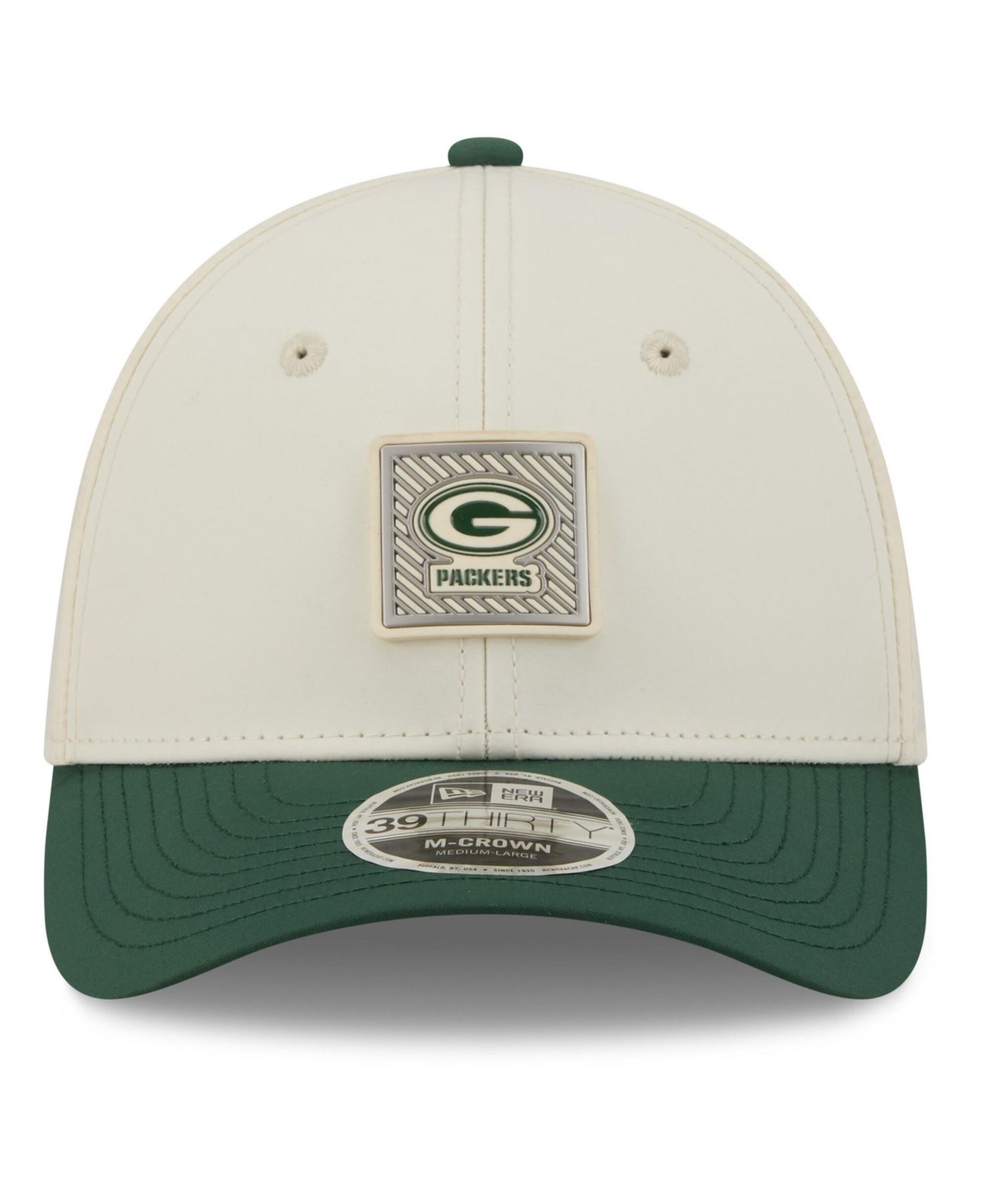 Men's Cream/Green Bay Packers 2026 NFL Training Camp 39THIRTY Flex Hat