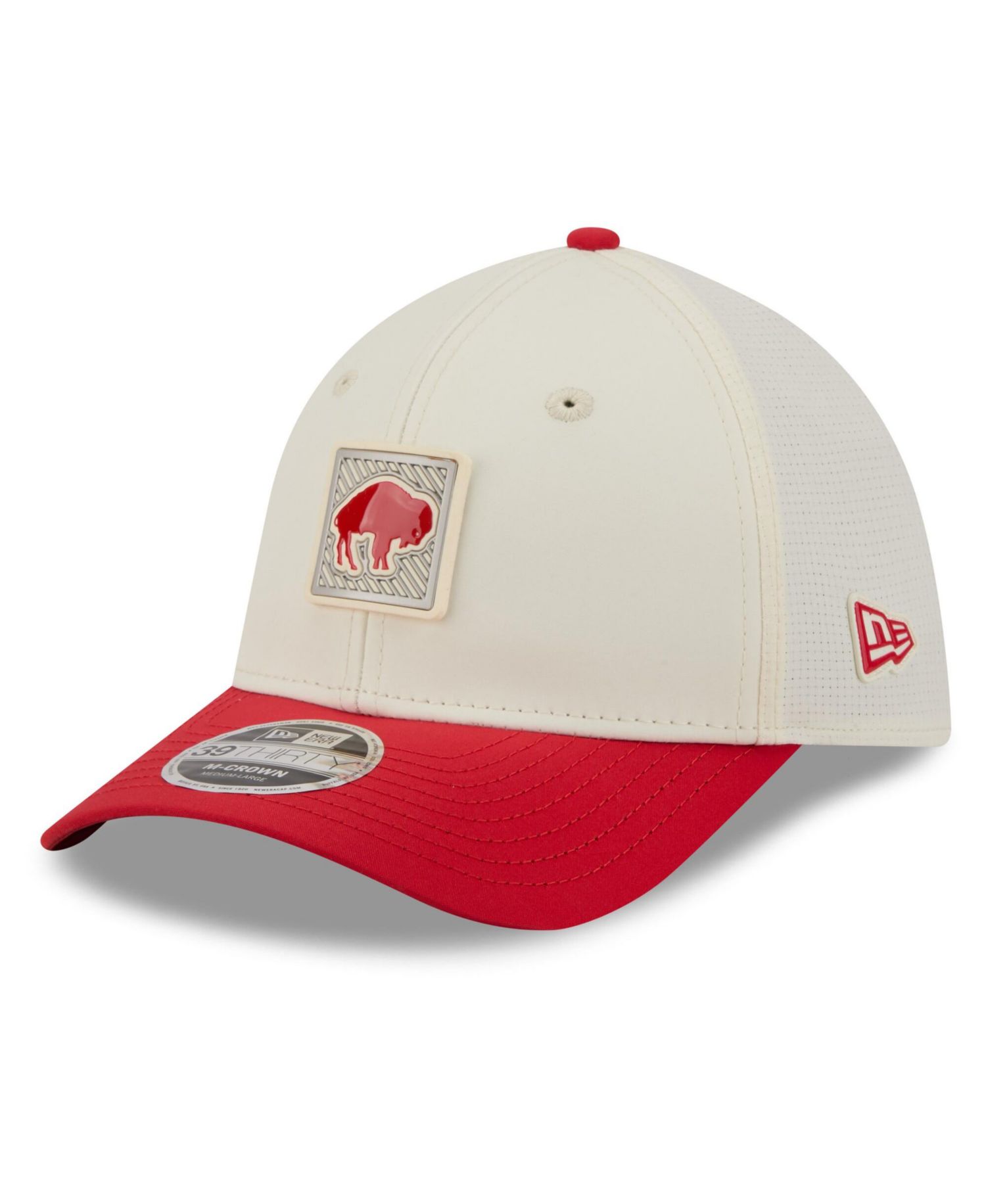 Men's Cream/Red Buffalo Bills 2026 NFL Training Camp 39THIRTY Flex Hat
