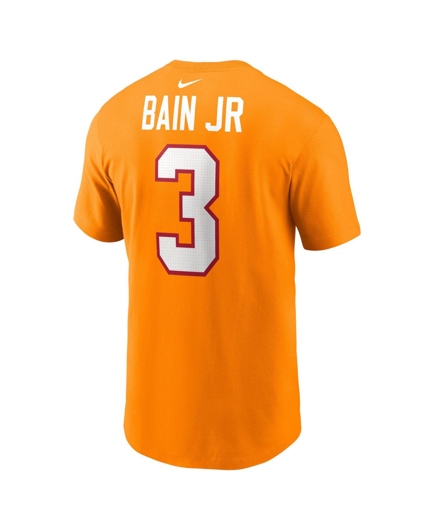 Men's Rueben Bain Jr. Creamsicle Tampa Bay Buccaneers 2026 NFL Draft Name & Number T-Shirt