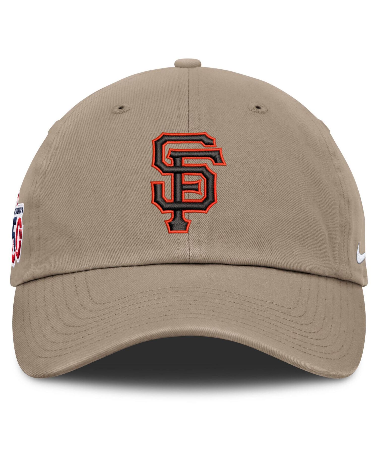 Men's Khaki San Francisco Giants Celebrating America's 250th Club Adjustable Hat