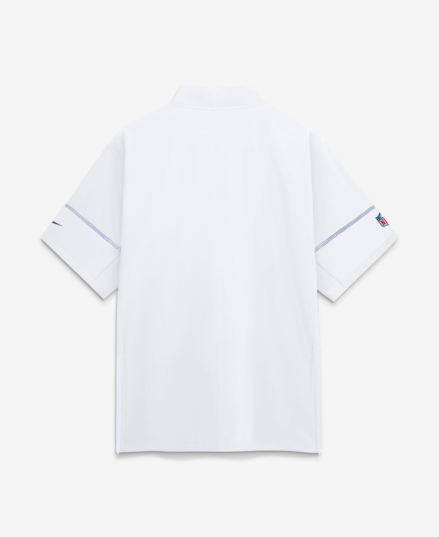 Men's White Buffalo Bills Sideline Short Sleeve Quarter-Zip Coaches Jacket