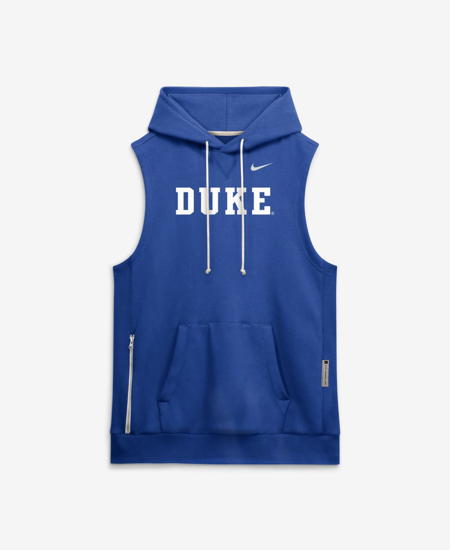 Men's Royal Duke Blue Devils 2026 Sideline Sleeveless Dri-FIT Hoodie