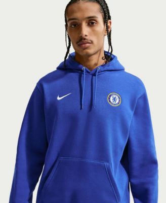 Men's Blue Chelsea Club Crest Fleece Hoodie