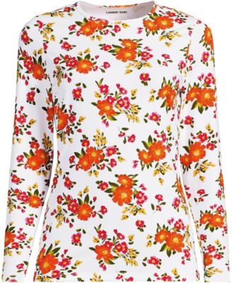 Women's Tall Long Sleeve Crewneck Garden Tee - Sunshade UPF 50 Quick Dry