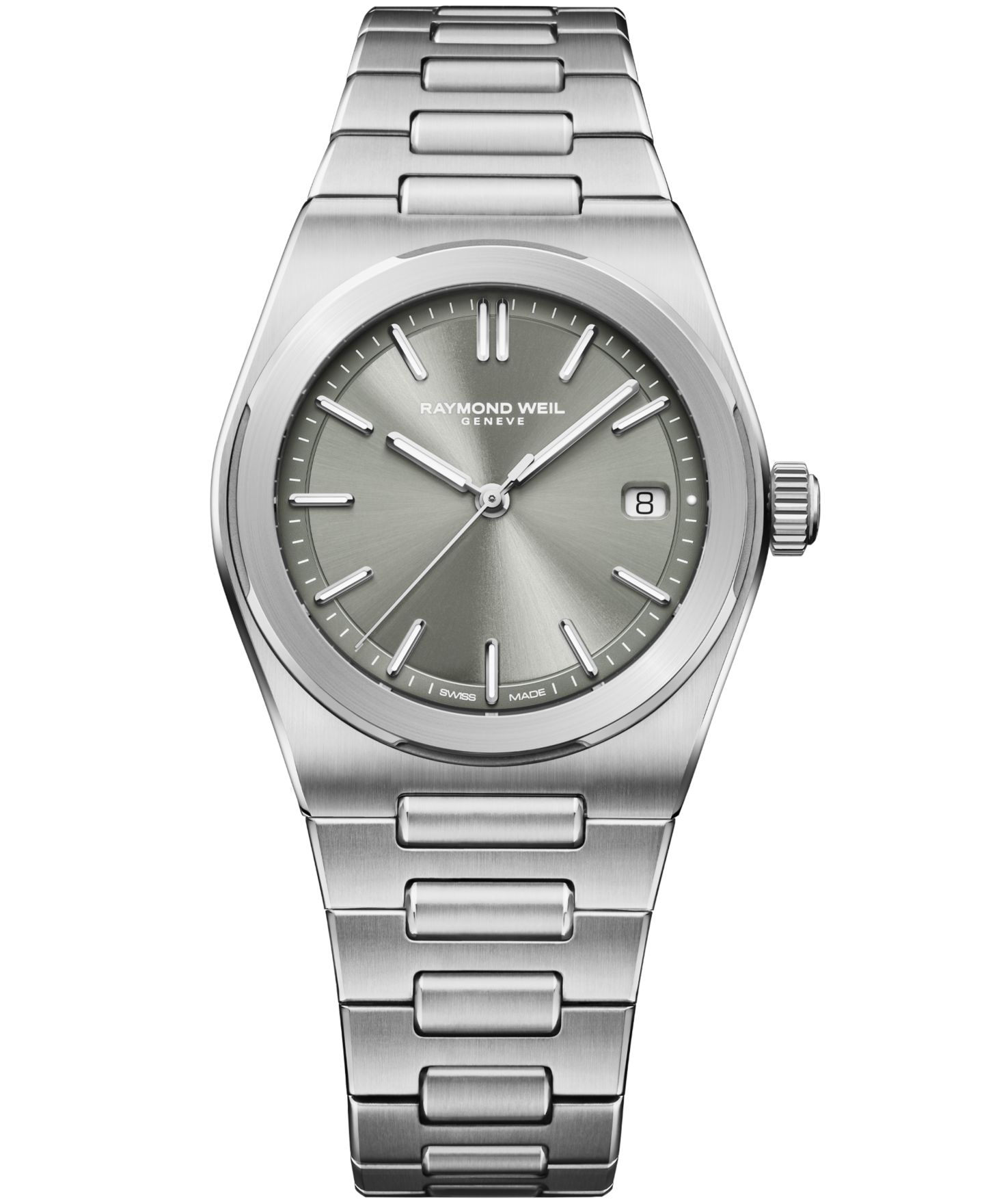 Мужские часы Raymond Weil из нержавеющей стали, серебристые, 38 мм — фото 1