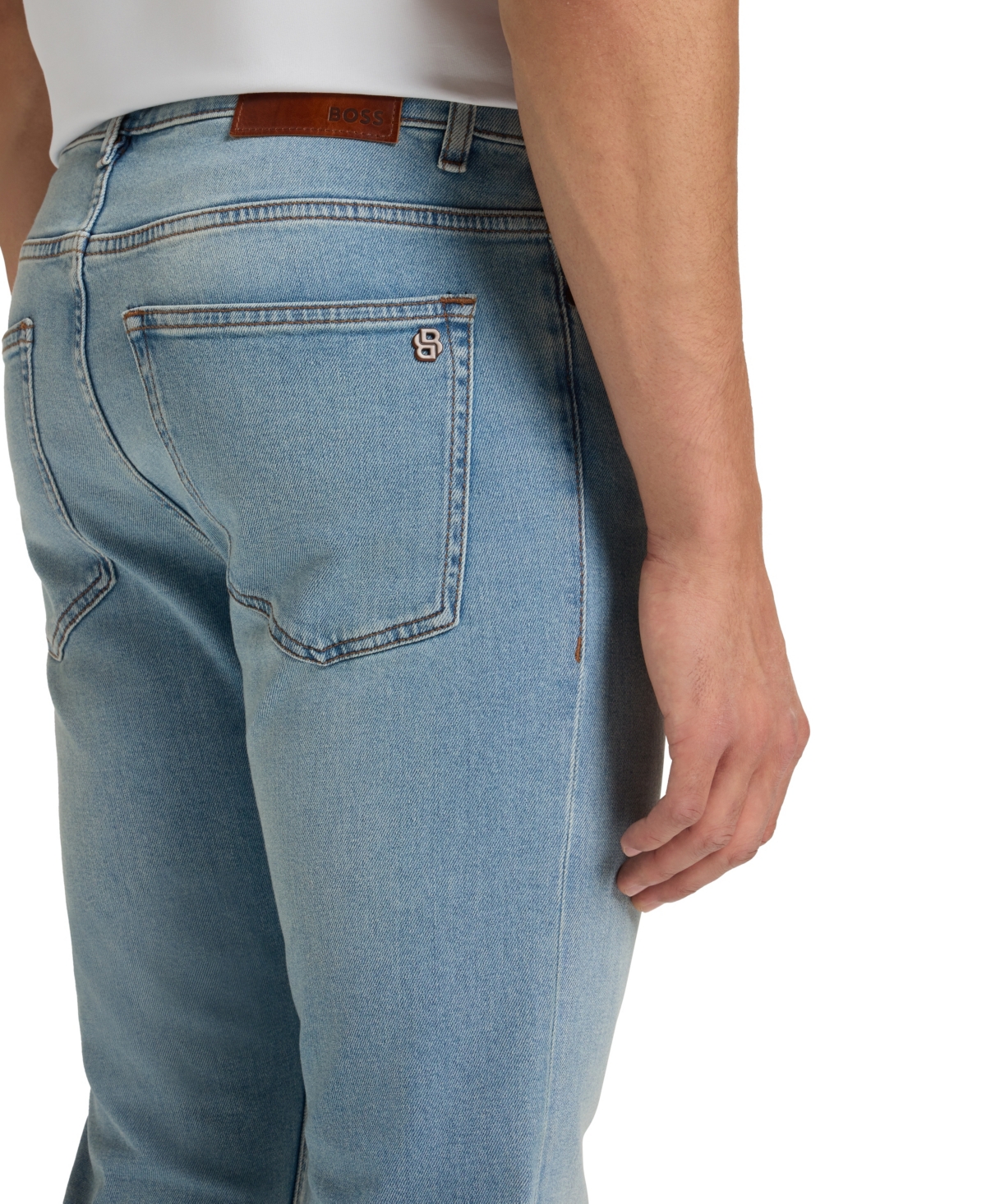 Boss by Hugo Men's Delaware Slim-Fit Bright-Blue Jeans