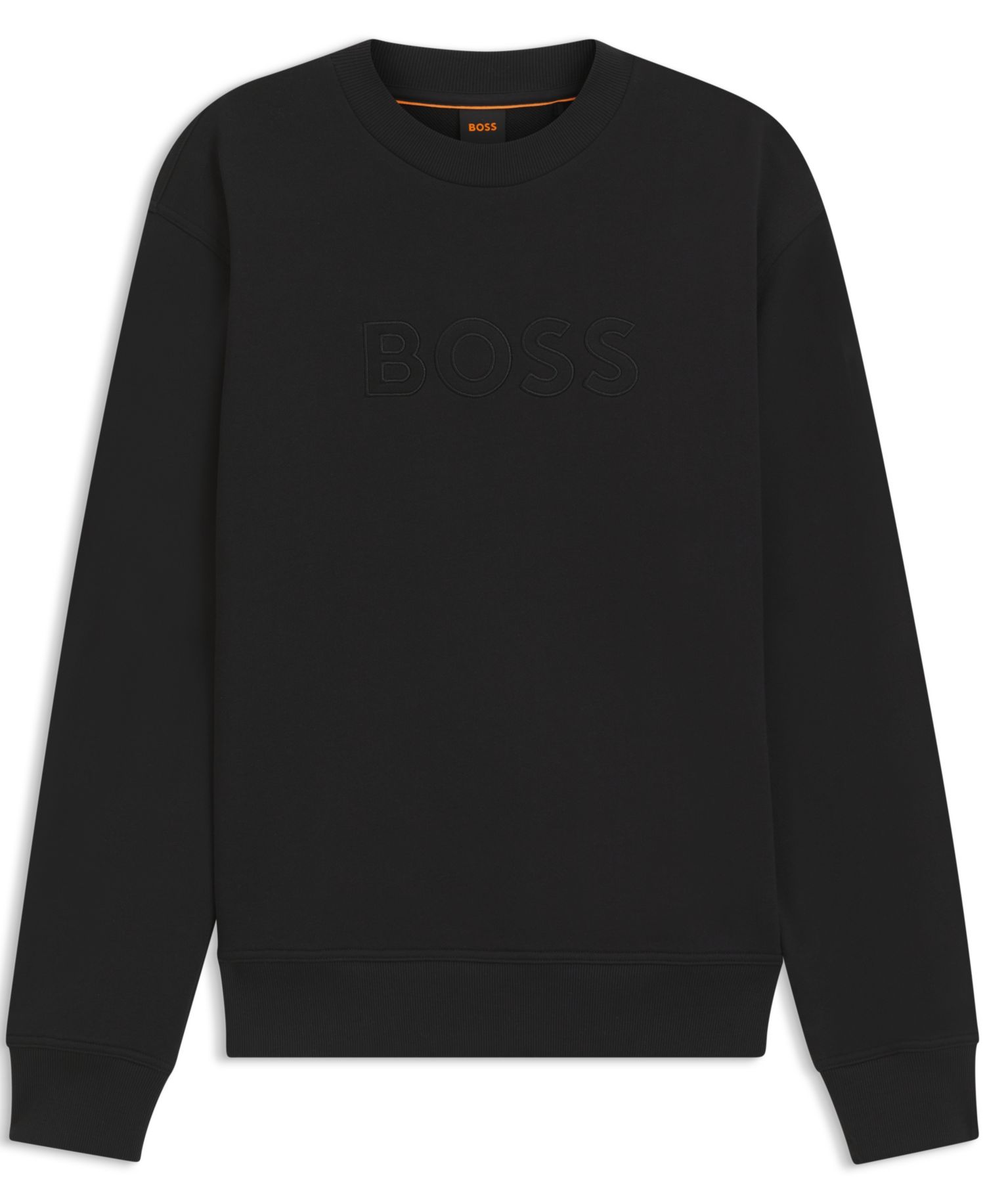 BOSS by Men's Cotton-Terry Relaxed-Fit Sweatshirt
