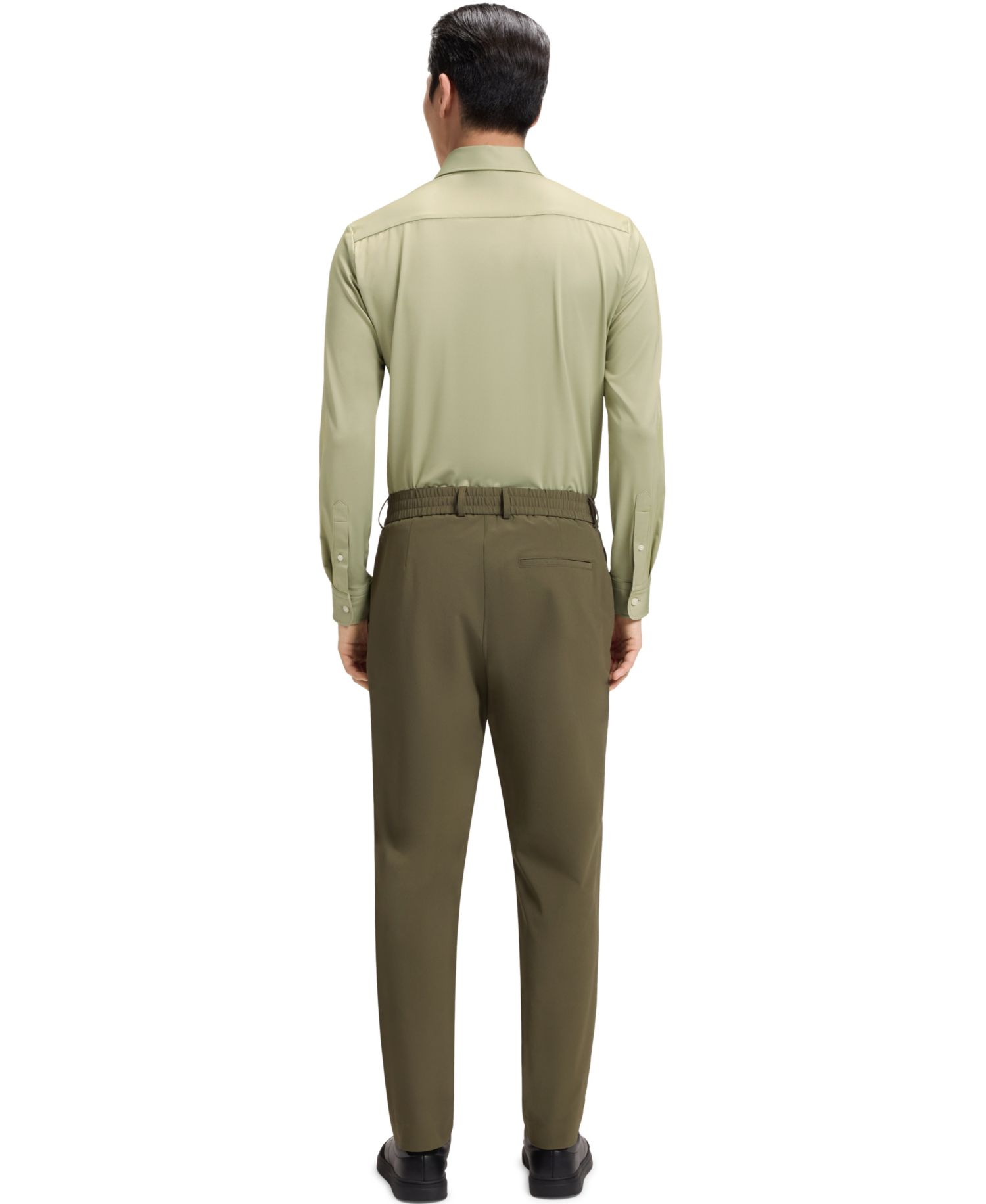 Men's Structured Performance-Stretch Slim-Fit Dress Shirt